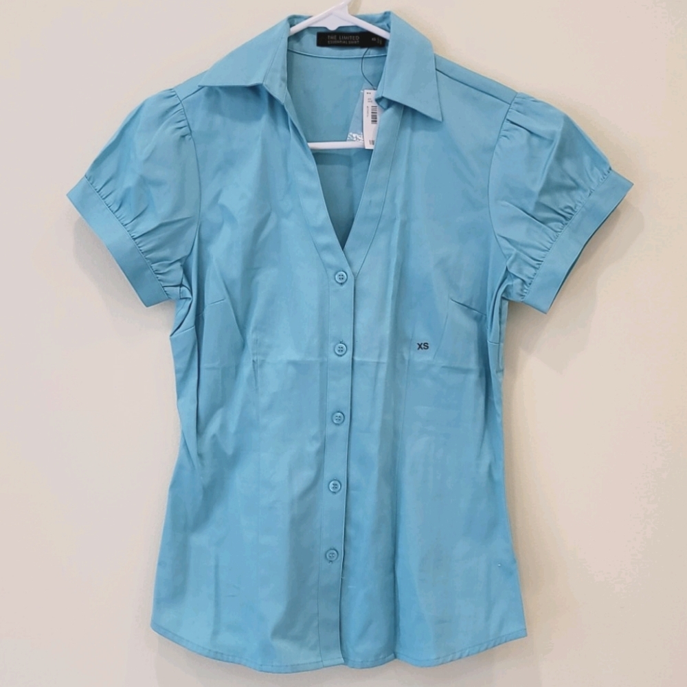 The limited dress shirt, XS aqua